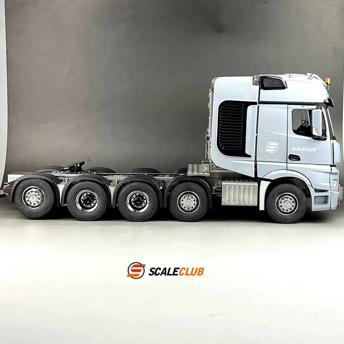 scaleclub 1/14 Tamiya benz 10X10 heavy-duty trailer European truck SLT large transport truck full metal finished chassis