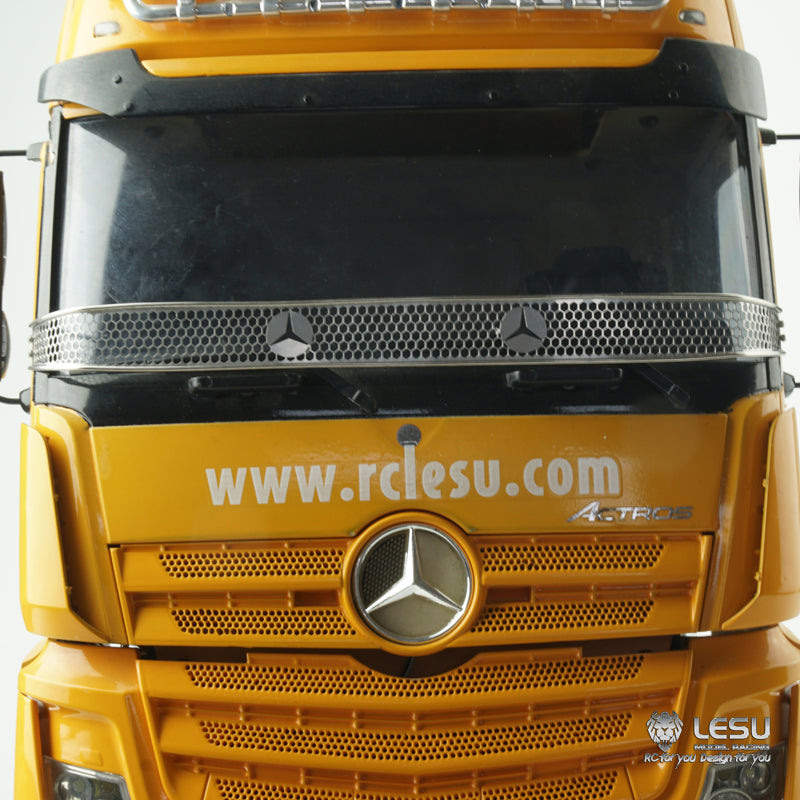 LESU 1/14 RC Truck Metal Stainless Steel Front Sand and Gravel Net G-6196 for Tamiya 1851 Tractor Truck High Top Upgrade Parts