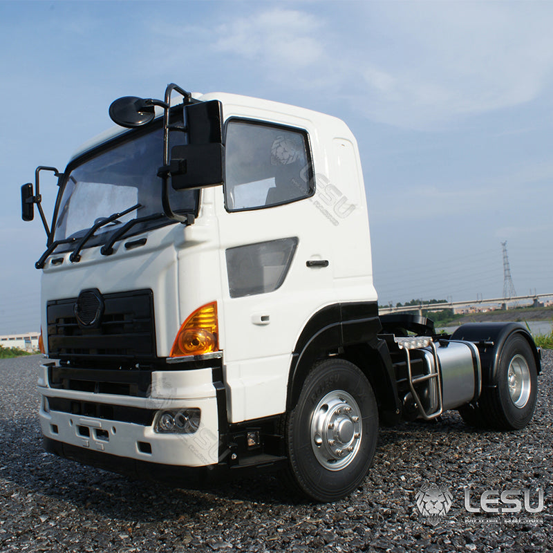 LESU 1/14 Tamiya model Hino tractor 4X2 metal chassis simulation remote control model toy