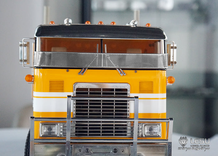 1/14 American truck front fender stone sand net Tamiya tractor Global Line GL car shell decorative grille model LESU