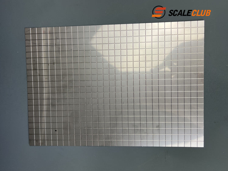 SCALECLUB Truck Climb Trailer Truck Remote Control Simulation Model Stainless Steel Tread Plate Anti-Skid Plate