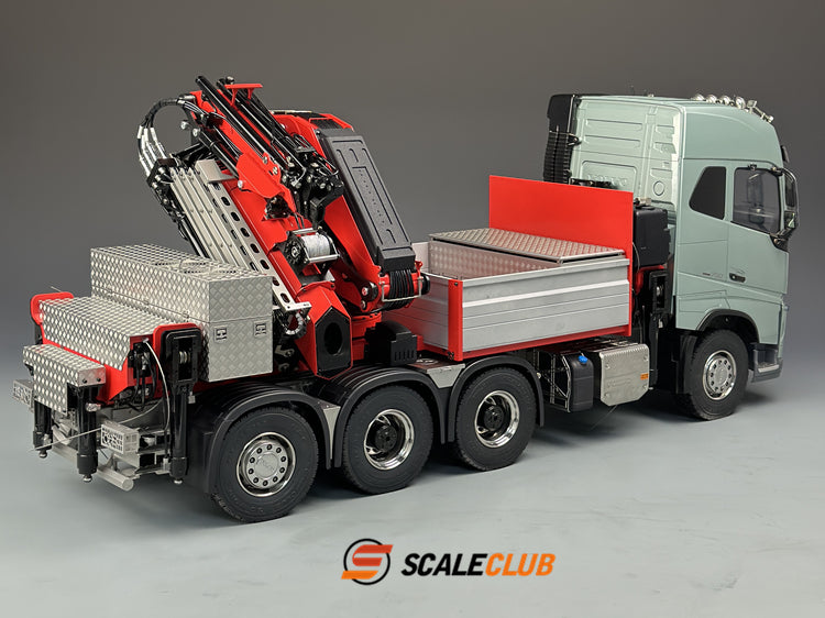 Scaleclub Tamiya 1/14 Volvo FH750 8x8 with rear steering F1650 truck crane