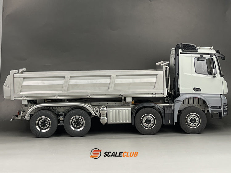 Scaleclcub Model RC 1/14 Mercedes Arocs 8x8 3-way Hydraulic Dump Truck Model