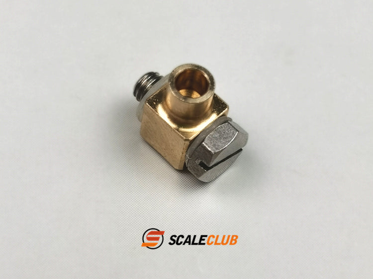 Scaleclub Model for Hydraulic Oil Nozzle 2.5mm Copper Tube Welded to 3mm Male RC Engineering Model Toy Parts