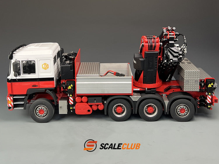 Scaleclub 1/14 MAN F2000 8x8 with rear wheel steering F1650 truck crane full metal remote control