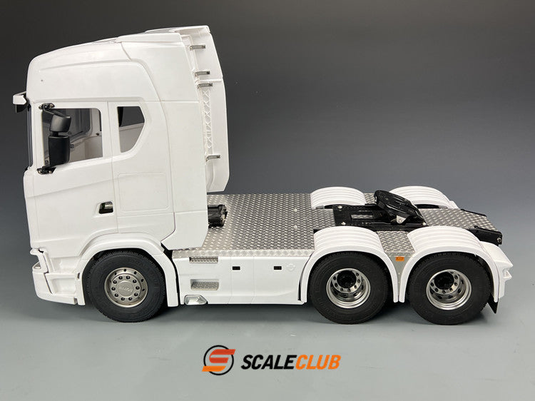 SCALECLUB Tamiya Scania 770s Upgrade Metal Chassis Anti-skid Plate Decorative Panel Tool Box