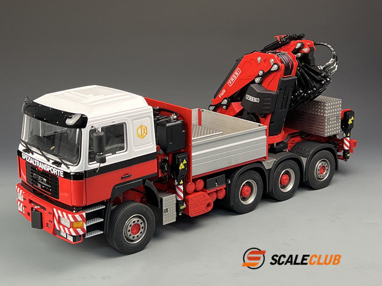 Scaleclub 1/14 MAN F2000 8x8 with rear wheel steering F1650 truck crane full metal remote control