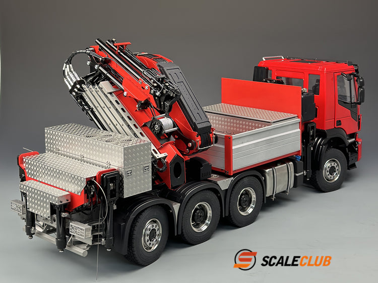 Scaleclub 1/14 Iveco 8x8 with rear steering F1650 truck crane