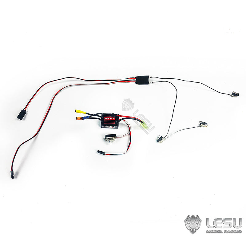 LESU 1/14 hydraulic three-way dump truck hydraulic system limit installation device