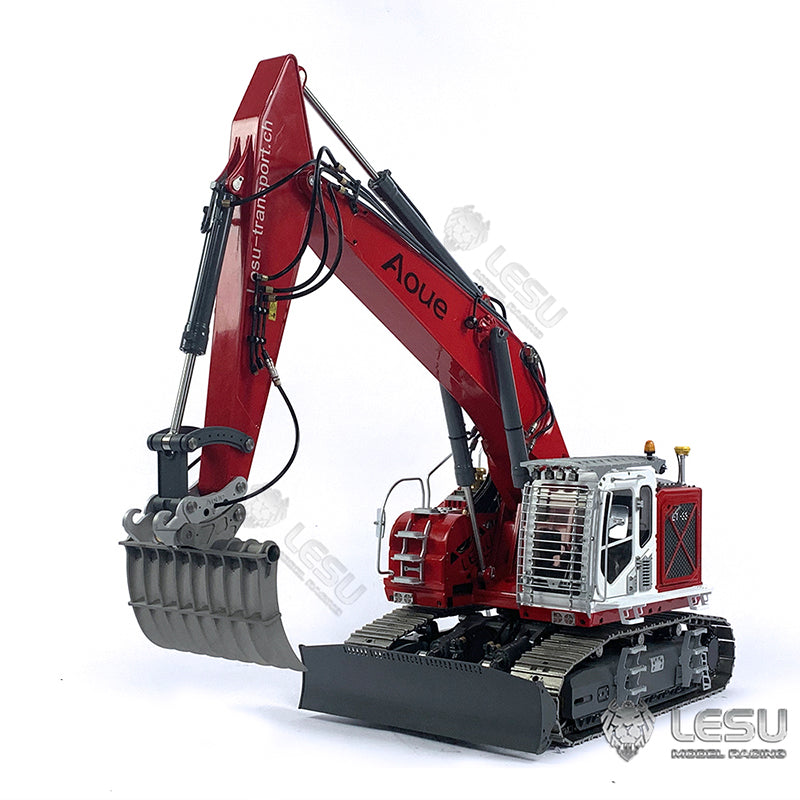 LESU 1/14 Engineering Machinery Model Excavator ET35 Modified Quick-Removal Metal Rake Bucket Attachment