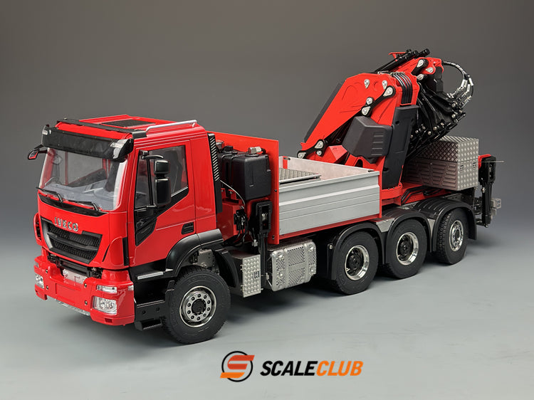 Scaleclub 1/14 Iveco 8x8 with rear steering F1650 truck crane