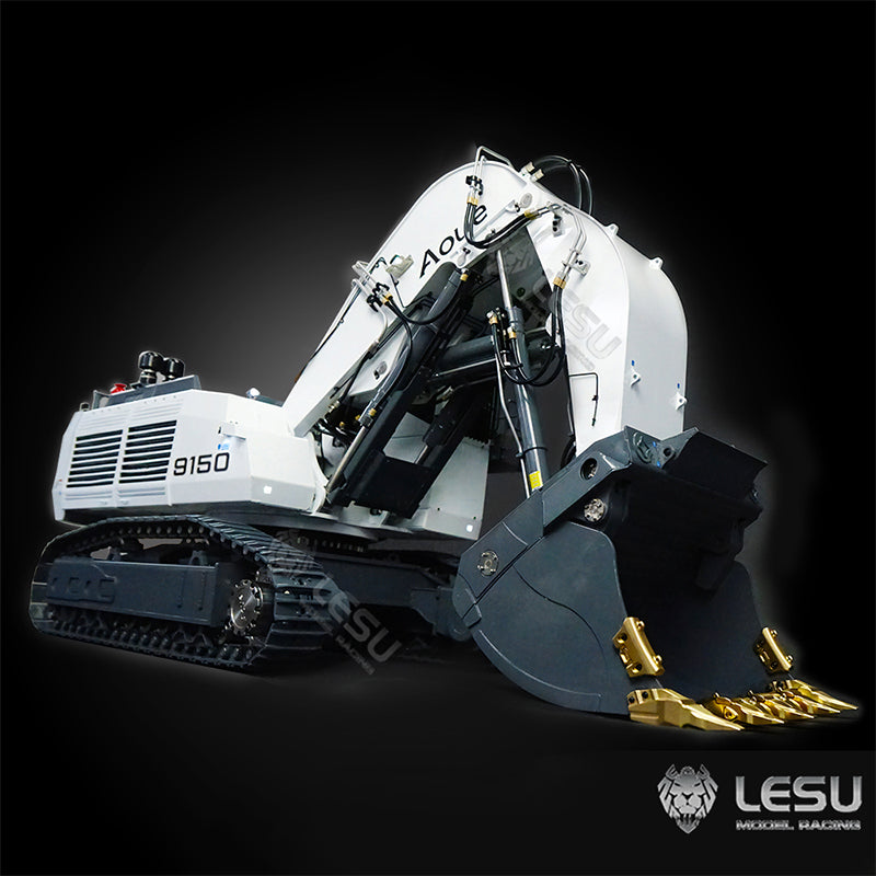 LESU 1/14 hydraulic remote control toy 5-way valve heavy duty positive bucket excavator AOUE 9150