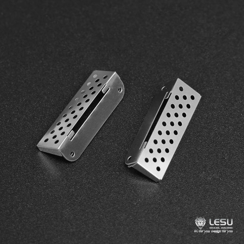1 pair of LESU Metal side skirts and footboards ZK-K025 for Tamiya R470 R620 770S 1/14 RC tractor truck model toy upgrade parts