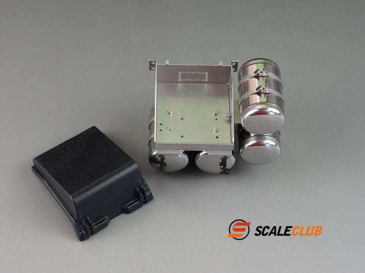 Scaleclub Tamiya 1/14 truck tractor Scania upgraded metal battery box gas tank four gas tanks
