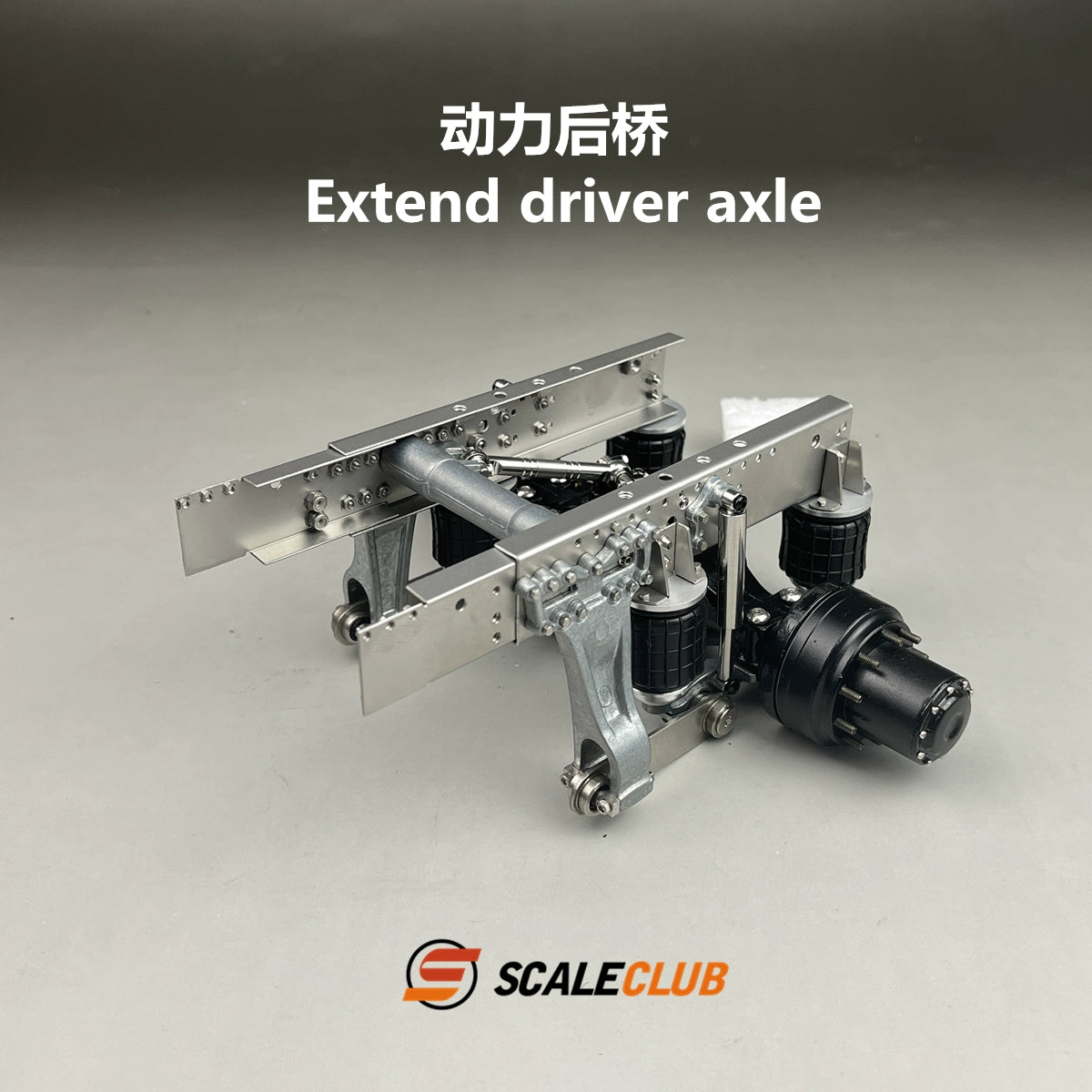 Scaleclub 1/14 Tamiya Heavy Duty Tractor Truck SLT Upgrade Extended Rear Axle Steering Lift