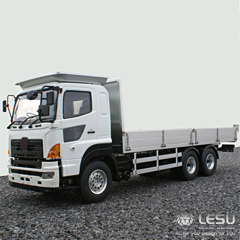 LESU 1/14 Simulation Truck 6X4 Metal Flatbed Truck Transporter Modified Remote Control Model Toy