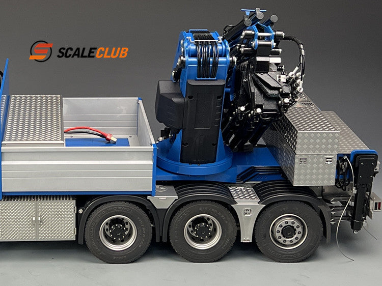 Scaleclub 1/14 rear dual-axle fender upgrade metal fender tool box with open lid Eurotruck