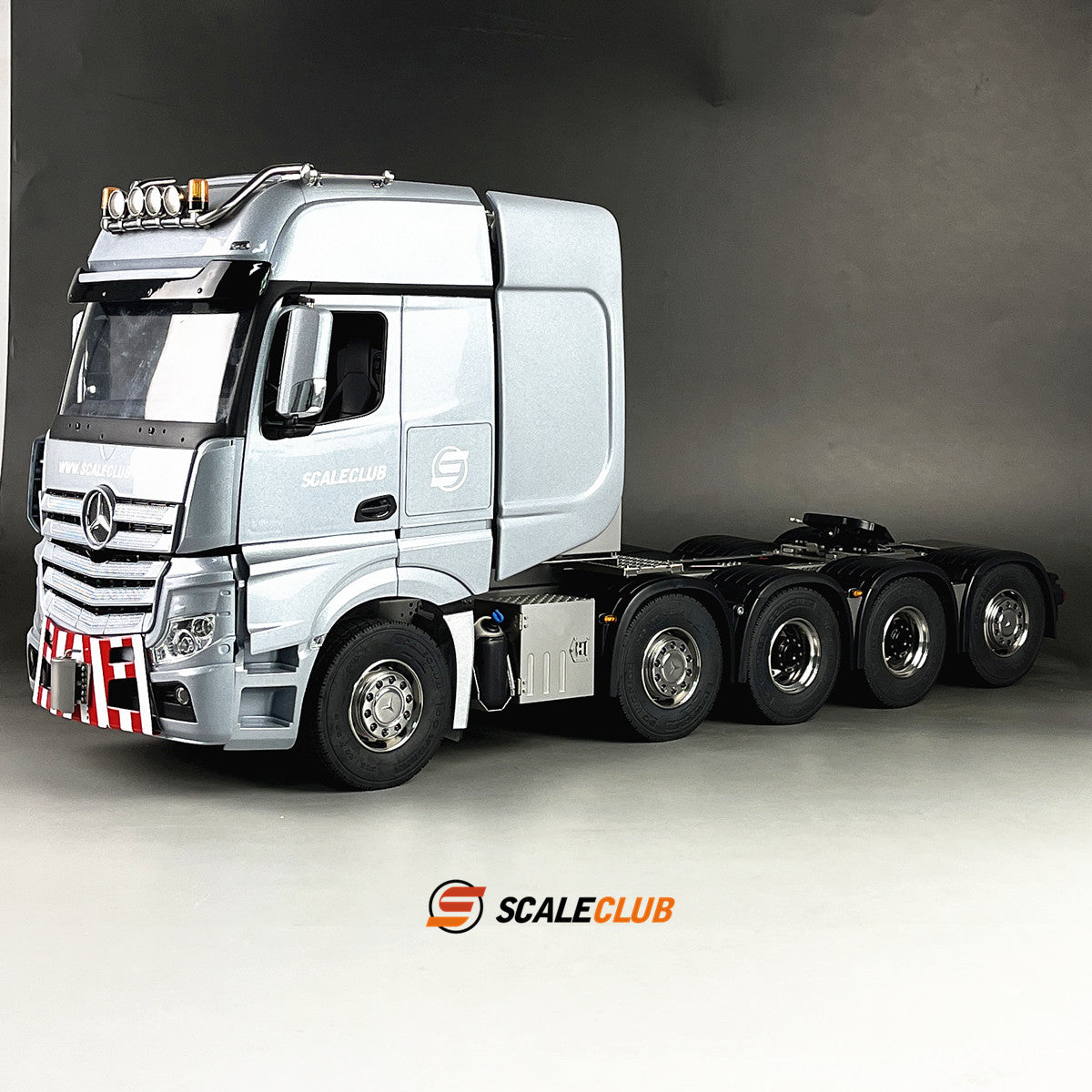 scaleclub 1/14 Tamiya benz 10X10 heavy-duty trailer European truck SLT large transport truck full metal finished chassis
