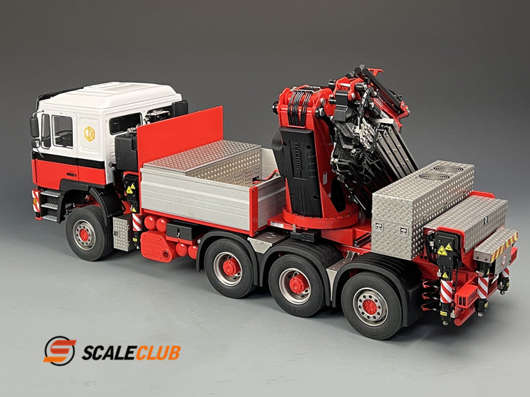 Scaleclub 1/14 MAN F2000 8x8 with rear wheel steering F1650 truck crane full metal remote control