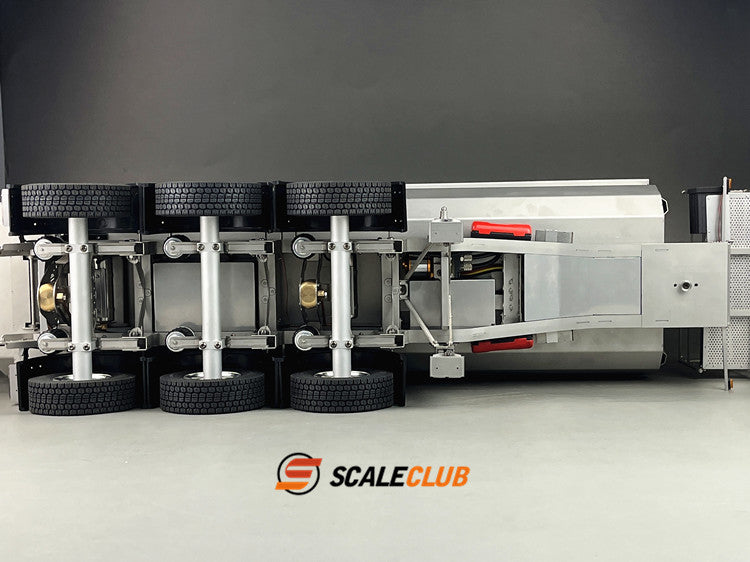 scaleclub 1/14 hydraulic 3-axle dump trailer for tractor truck