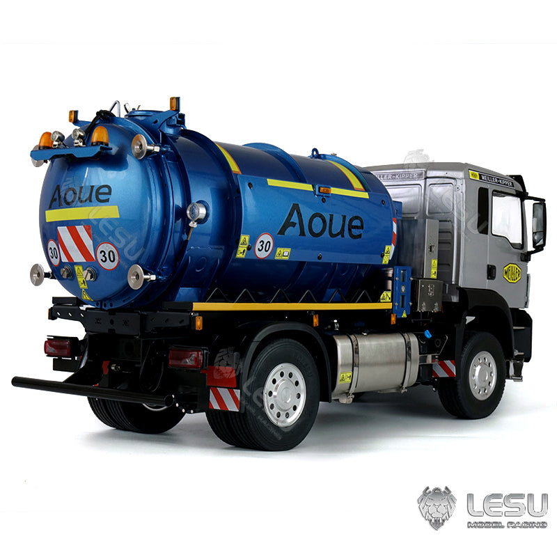 LESU 1/14 Simulation Model Toy 4X4 Vacuum Tank Water Suction Car