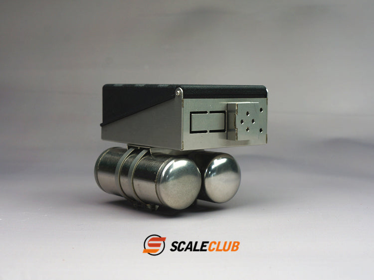 Scaleclub 1/14 JX F2000 tractor truck mud head upgrade metal battery box gas tank