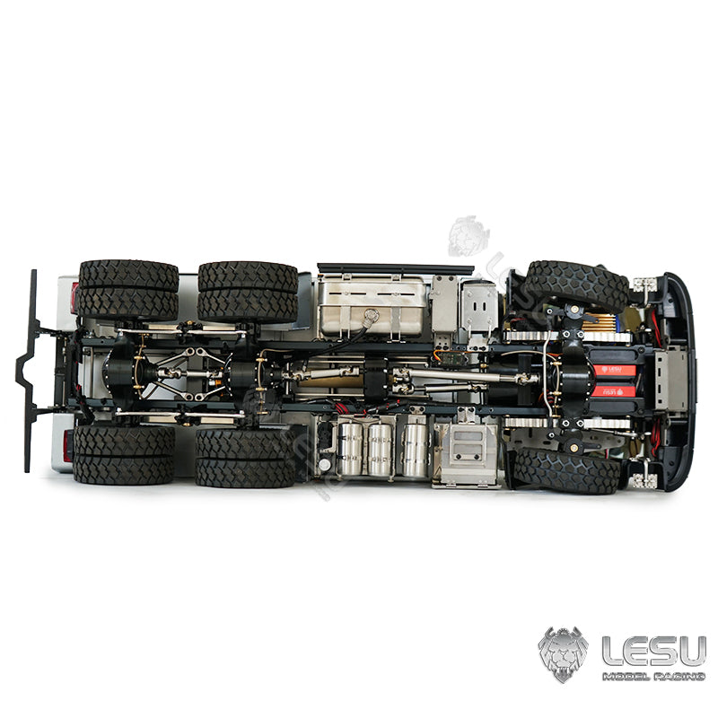 LESU 1/14 Volvo Truck Model 6x6 Dump Truck Three-axle Full Drive F-Frame Hydraulic System