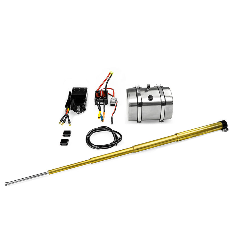 LESU Y-1509 series 1/14 front multi-stage hydraulic brass cylinder system suitable for 1/14 truck model modification and upgrade