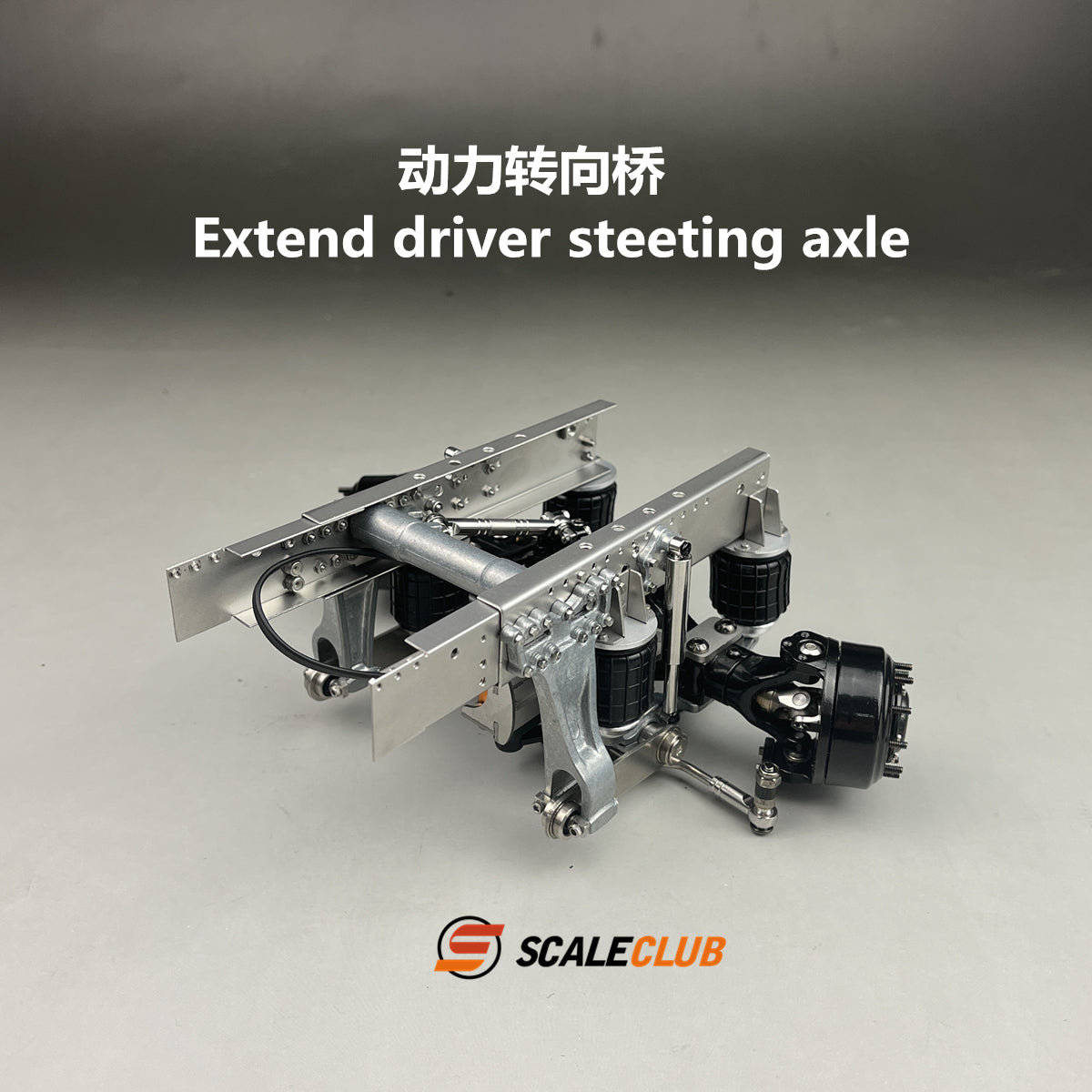 Scaleclub 1/14 Tamiya Heavy Duty Tractor Truck SLT Upgrade Extended Rear Axle Steering Lift