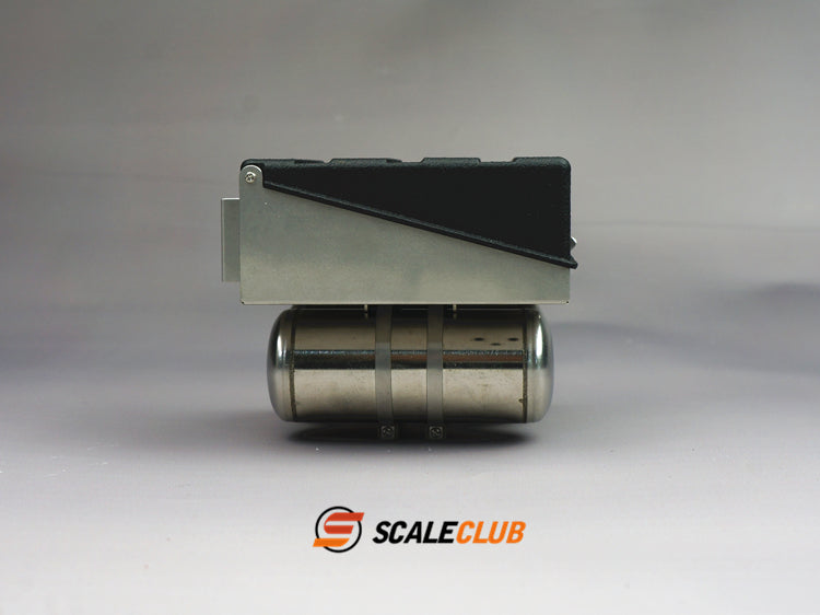 Scaleclub 1/14 JX F2000 tractor truck mud head upgrade metal battery box gas tank