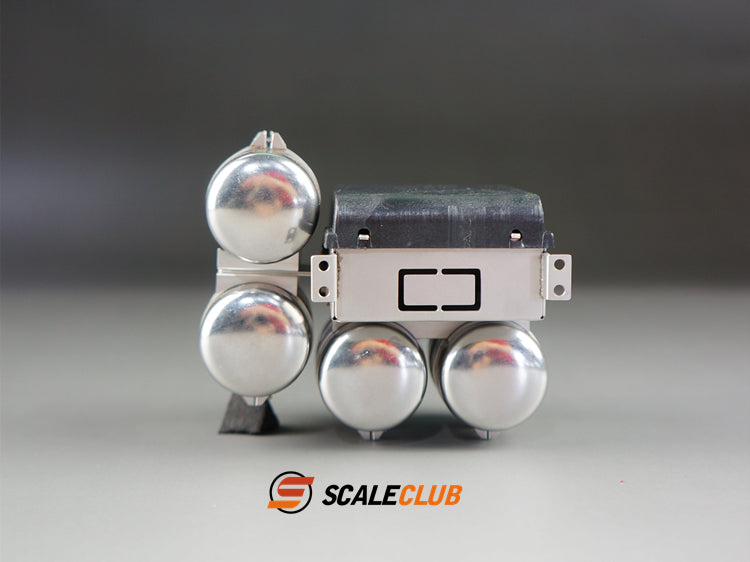 Scaleclub Tamiya 1/14 truck tractor Scania upgraded metal battery box gas tank four gas tanks