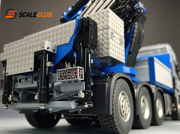 Scaleclub 1/14 Scania R730 All-metal 8X8 rear-wheel steering F1650 truck crane and chassis