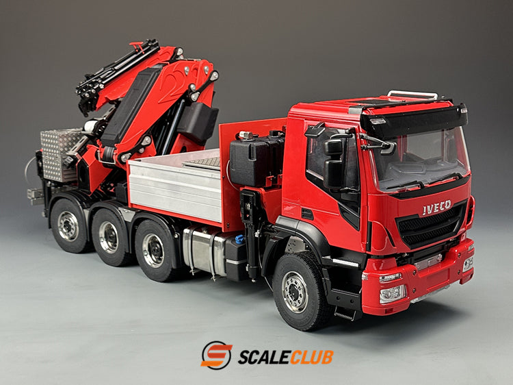 Scaleclub 1/14 Iveco 8x8 with rear steering F1650 truck crane
