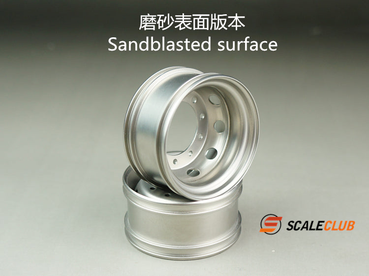 SCALECLUB Tamiya 1:14 tractor mud head universal upgrade metal rear wheel hub