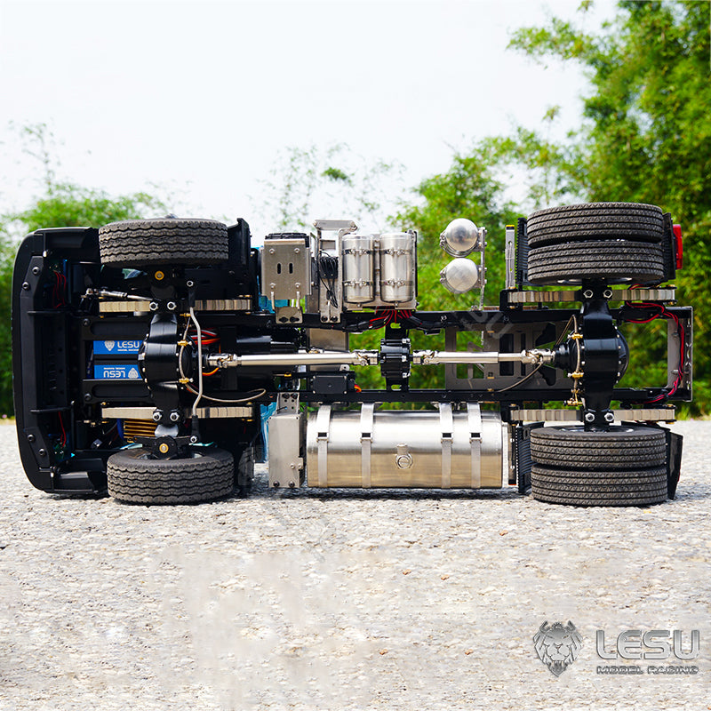 LESU 1/14 Tamiya truck model toy Volvo two-axle tractor LS-Z0029 metal chassis Tamiya