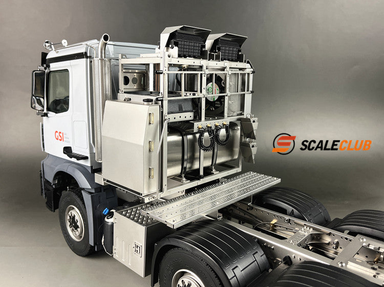scaleclub 1/14 Tamiya BENZ heavy tractor truck SLT low roof cab upgrade simulation metal equipment rack
