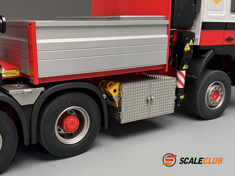Scaleclub 1/14 MAN F2000 8x8 with rear wheel steering F1650 truck crane full metal remote control