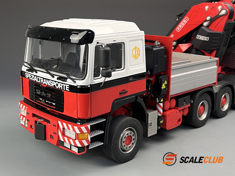 Scaleclub 1/14 MAN F2000 8x8 with rear wheel steering F1650 truck crane full metal remote control