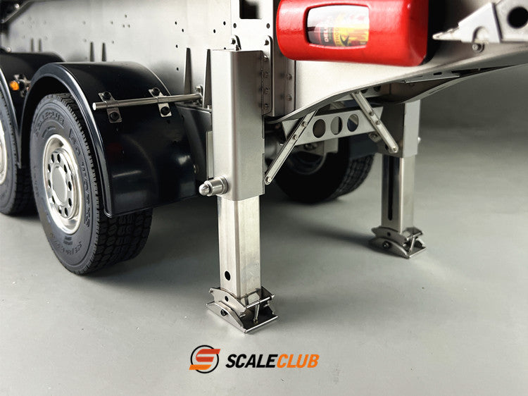scaleclub 1/14 hydraulic 3-axle dump trailer for tractor truck