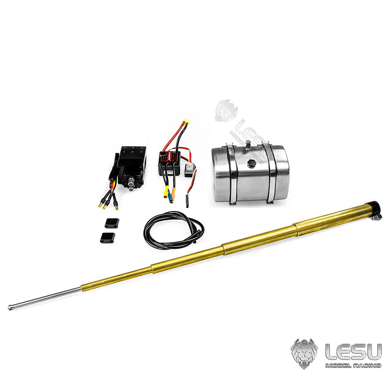 LESU Y-1509 series 1/14 front multi-stage hydraulic brass cylinder system suitable for 1/14 truck model modification and upgrade