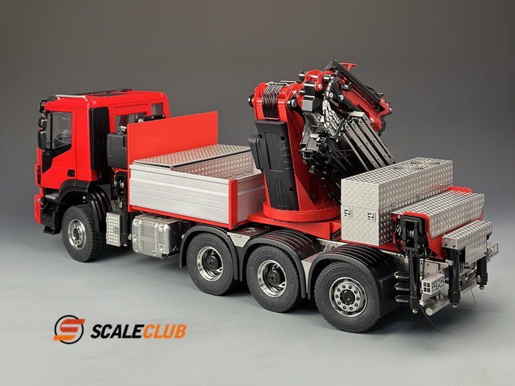 Scaleclub 1/14 Iveco 8x8 with rear steering F1650 truck crane