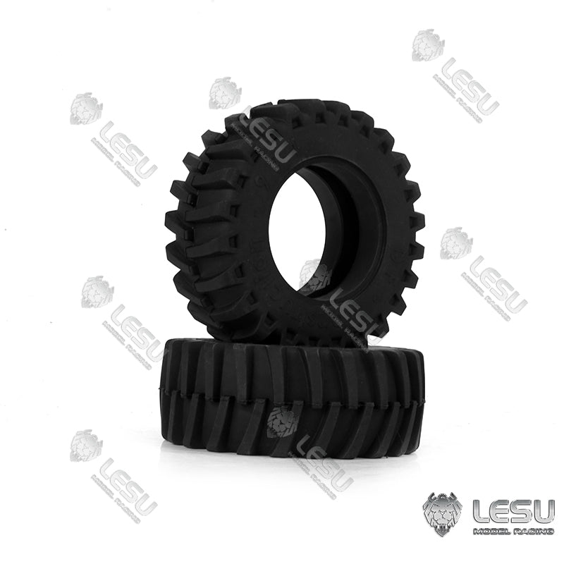LESU simulation truck model tractor tire skin front and rear large tire small tire high quality rubber
