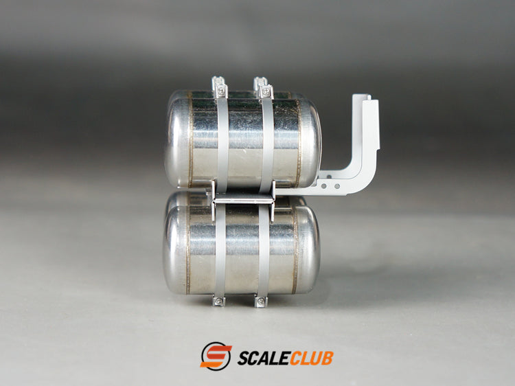 For Tamiya 1/14 tractor truck mud truck four gas tank simulation metal upgrade parts diameter 23mm SCALECLUB QG4-TY-1