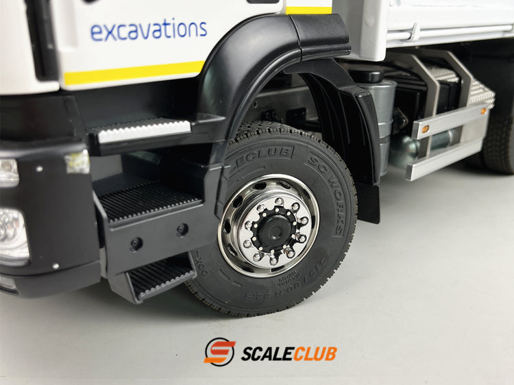 Scaleclub 1/14 tractor truck dump truck power shaft head hub guard ring cover plum blossom style
