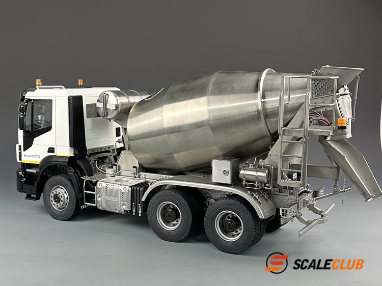 Scaleclub Iveco 1:14 6x6 Full Metal Remote Control Cement Mixer Truck Open Door Body