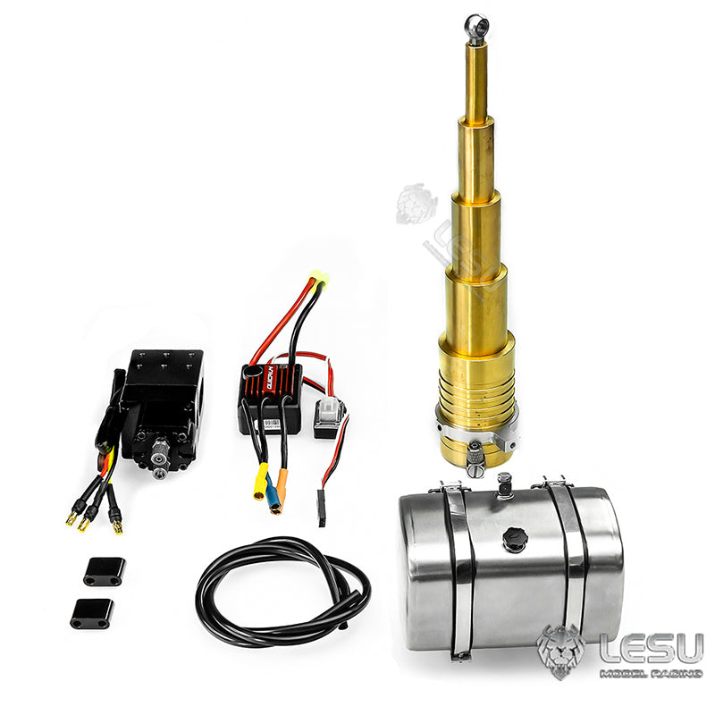 LESU Y-1501 Universal Tamiya 1/14 RC Dump Truck Model Hydraulic System Cylinder Lift Hydraulic Model Toy Upgrade Modified Parts