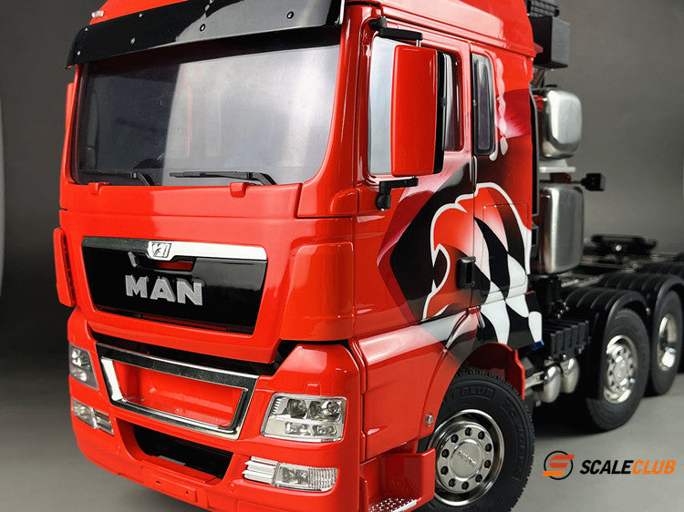 Scaleclub 1/14 Tamiya MAN 10X10 Heavy Duty Tractor Truck Metal Chassis Euro Truck SLT Rear Steering