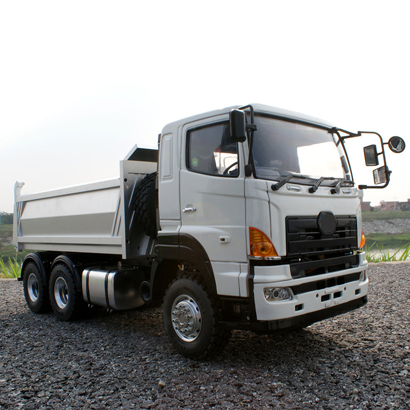 LESU1/14 Hino simulation truck 6X6 three-axle drive hydraulic dump truck differential lock axle remote control model