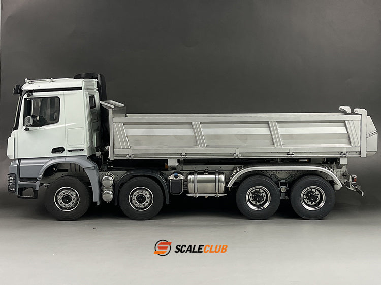 Scaleclcub Model RC 1/14 Mercedes Arocs 8x8 3-way Hydraulic Dump Truck Model