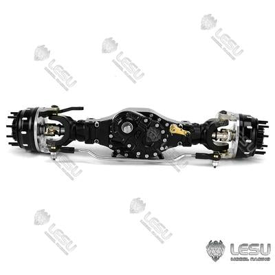LESU 1/14 Tamiya truck remote control model modified inter-axle differential wheel side reduction axle